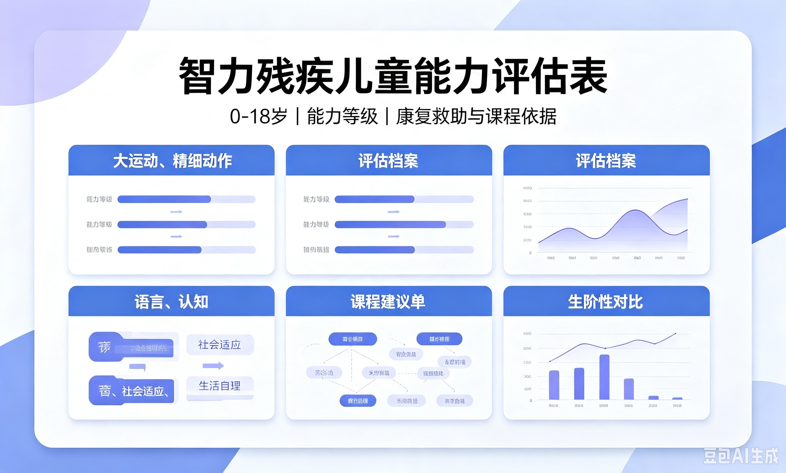 中残联 智力残疾儿童能力评估表