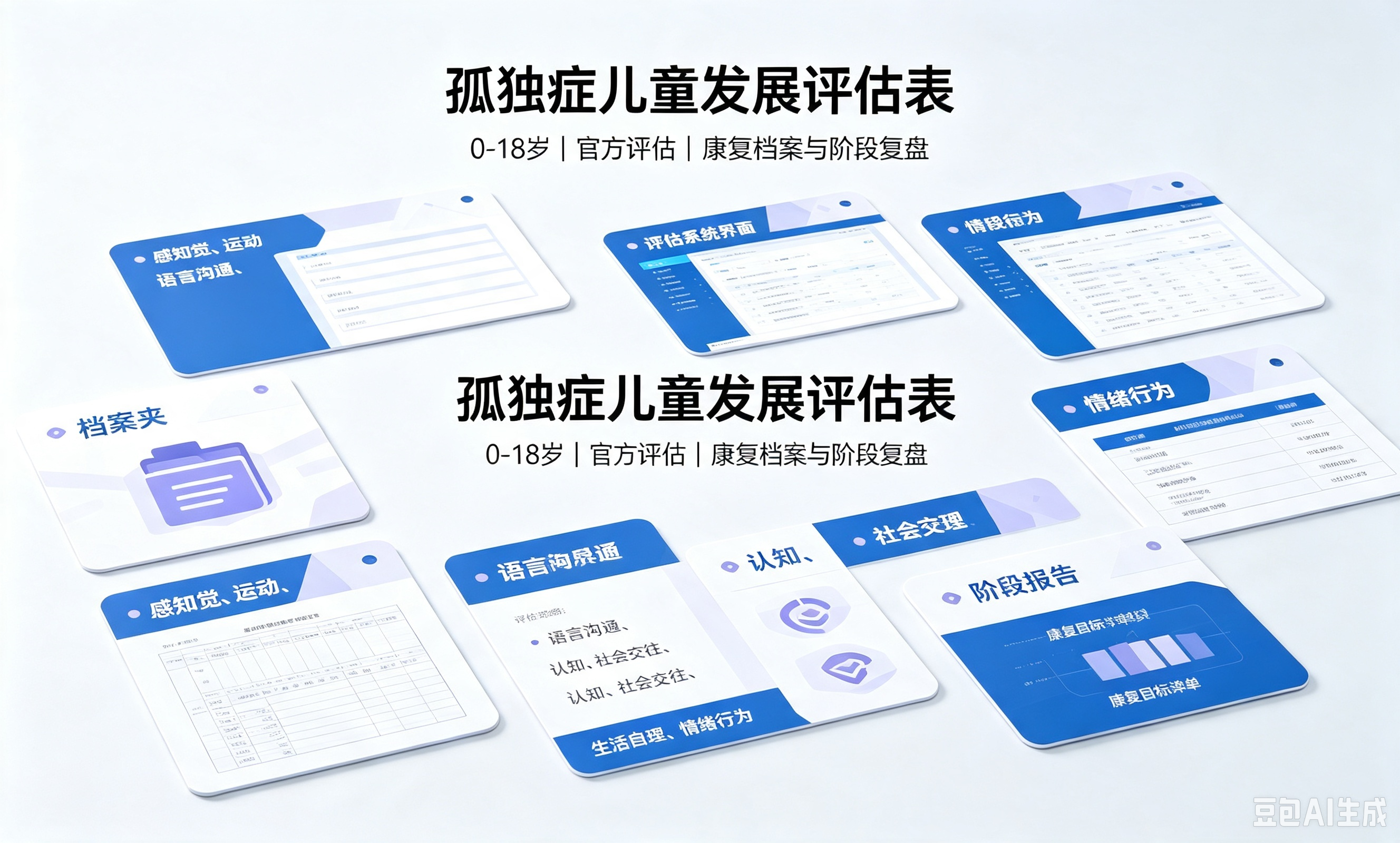  中残联 孤独症儿童发展评估表